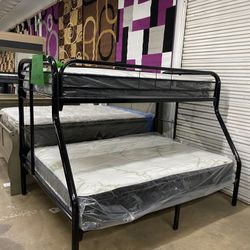 LIMITED STOCK BRAND NEW BUNK BEDS WITH BOTH MATRESS $399 Plus Tax CASH ONLY 