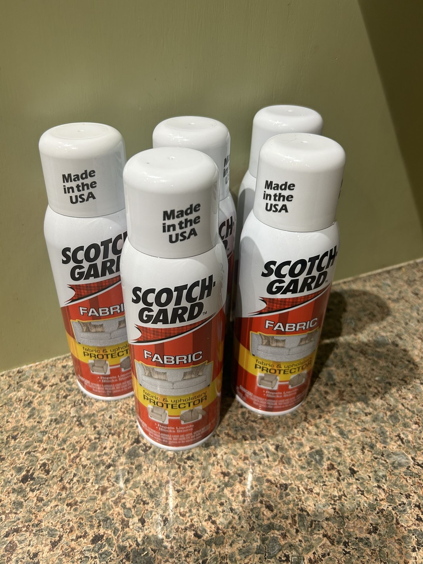 (5) Scotchguard Fabric Protector Waterproof