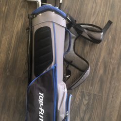  Junior Golf Set w/ Top Flite Clubs & Stand Bag - 6 Clubs - RH