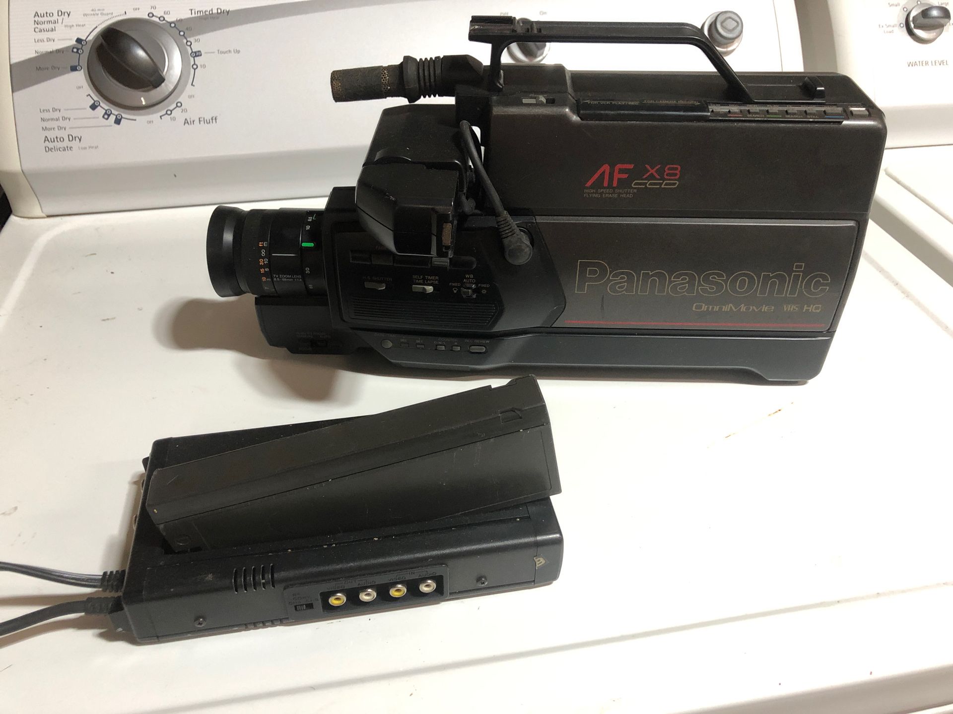 Panasonic VHS movie camera