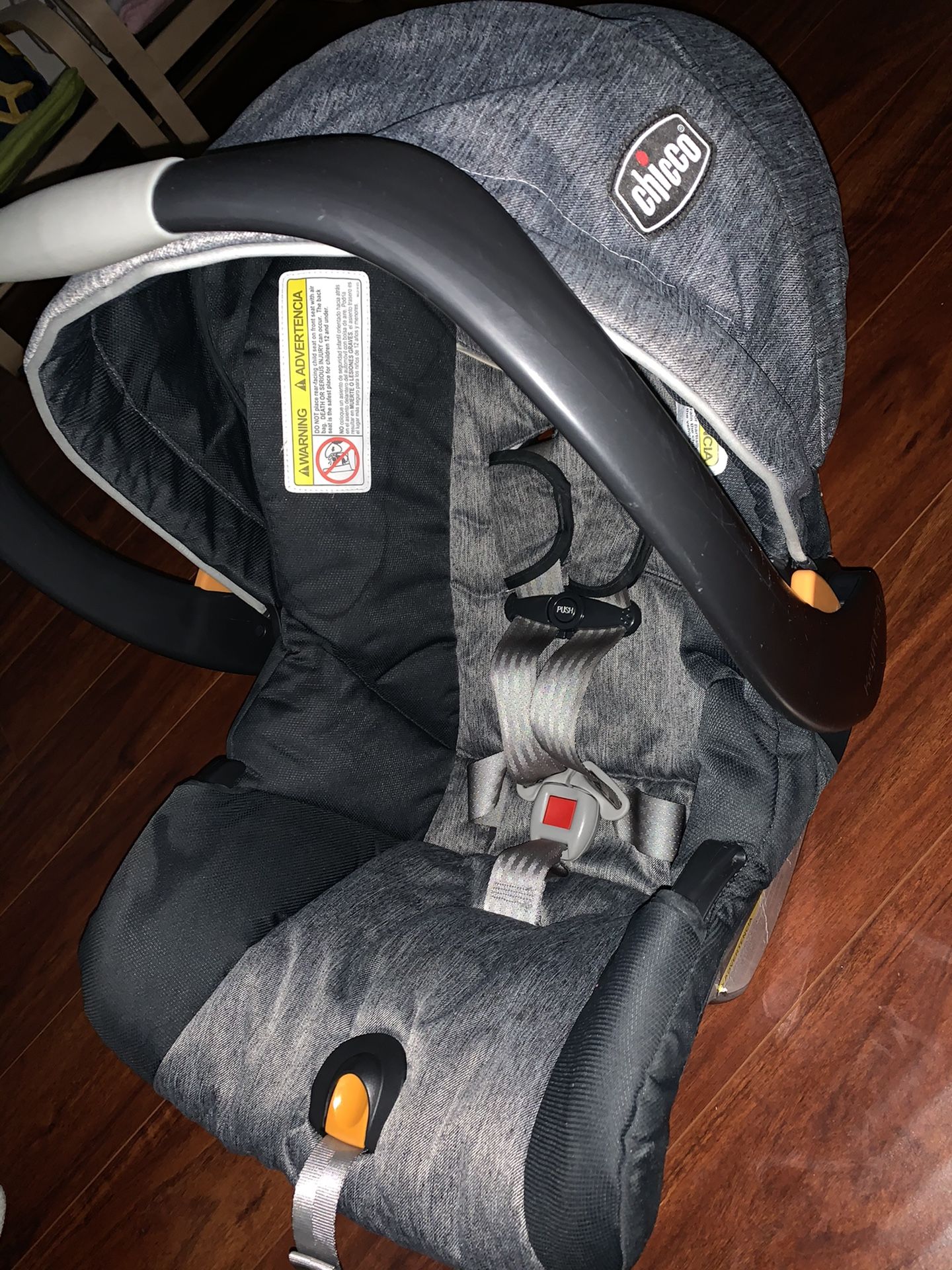 Gray Chicco Car Seat