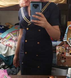 Leslie Fay Petite Sailor Dress Size 10P