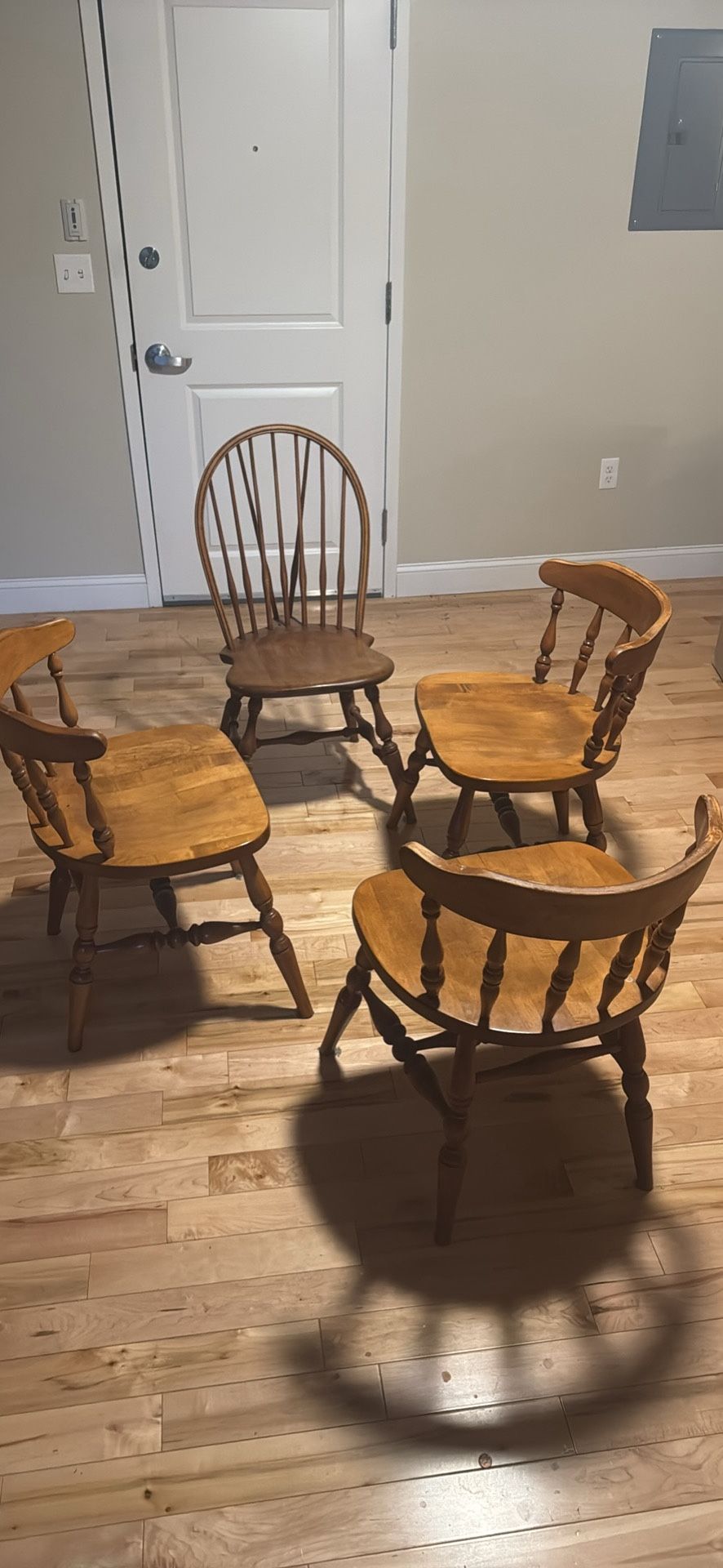 Wooden chairs