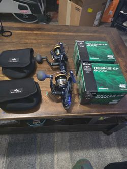 Shimano Ci-4  Thunnus Bait Runner 8000's spinning reels