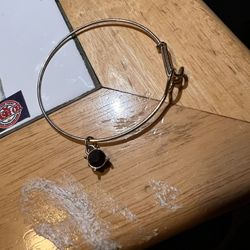 Gold Bracelet With Red Stone