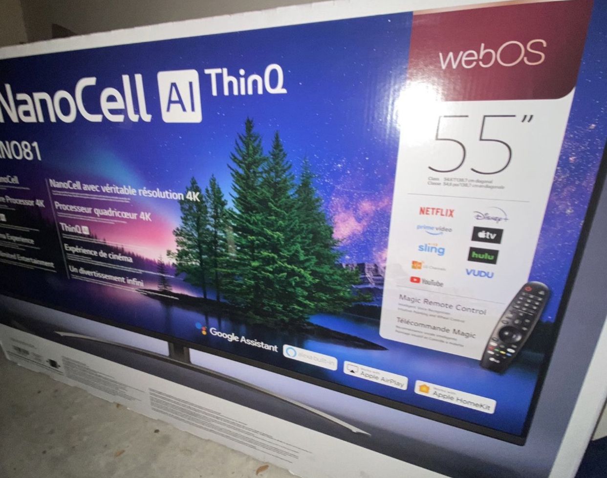 LG NanoCell 81 Series 2020 55 inch Class 4K Smart UHD NanoCell TV w/ AI ThinQ