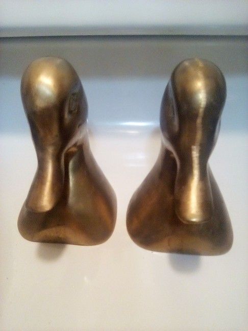Brass Duck Book Weights