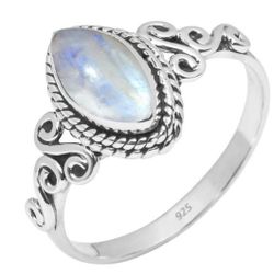 Moonstone Sterling Silver Ring
