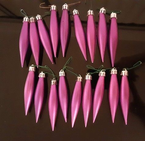 *Purple Christmas Tree Ornaments*