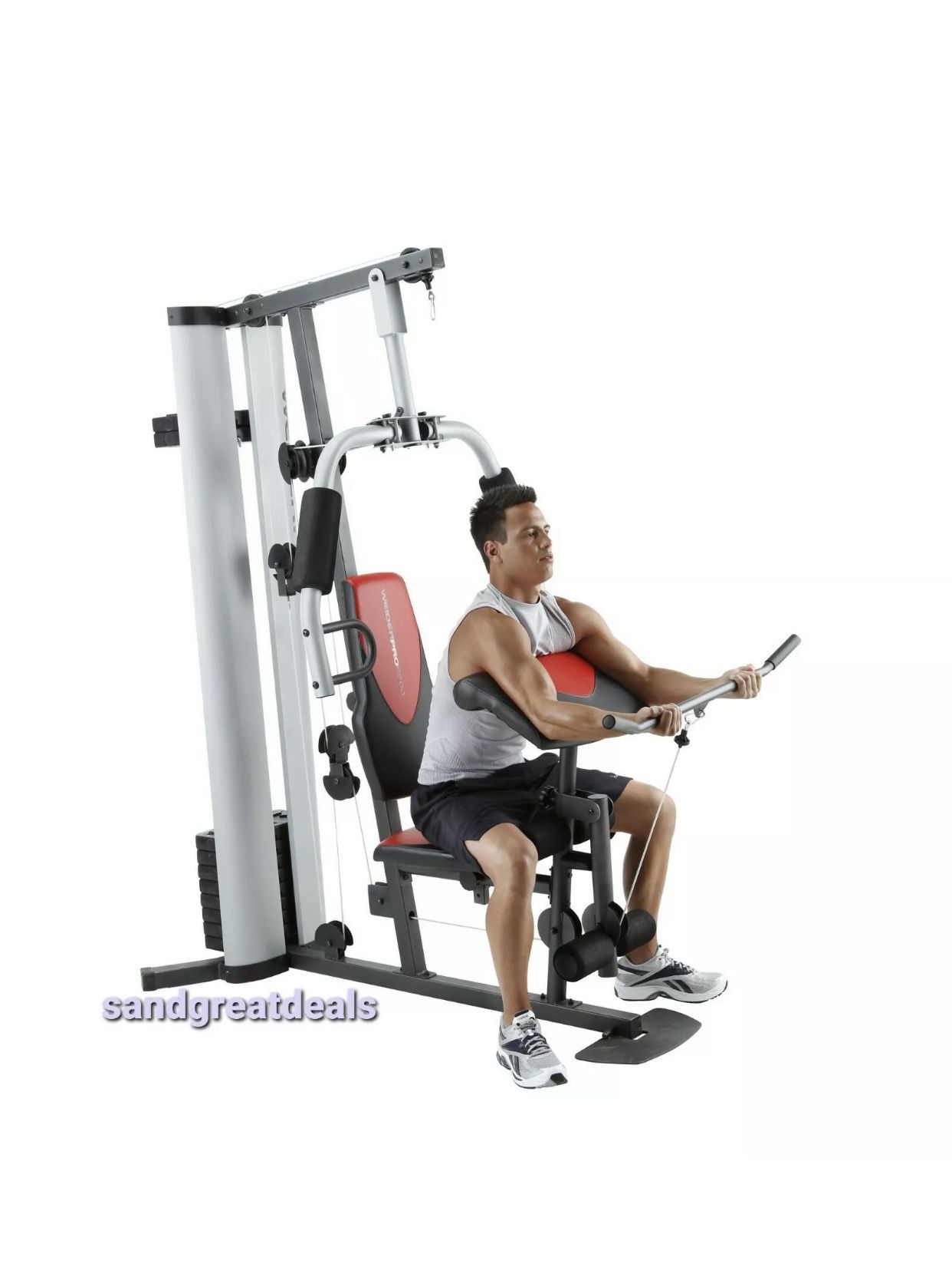Weider Pro 6900 Home Gym System with 6 Workout Stations and