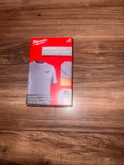 Milwaukee Gen II Men's Work Skin Extra Large Gray Light Weight Performance Short-Sleeve T-Shirt