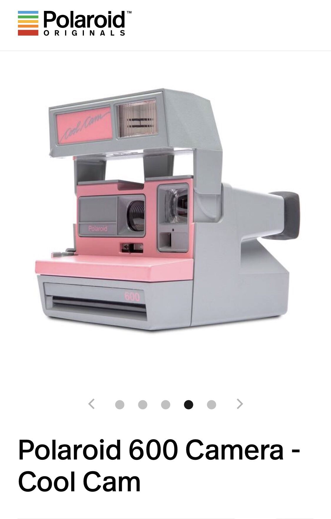 Old school Polaroid 600 Camera Cool Cam