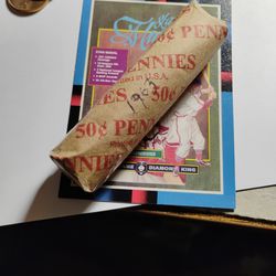 1) Roll Of 1963 Uncirculated (50) Pennys For Sale