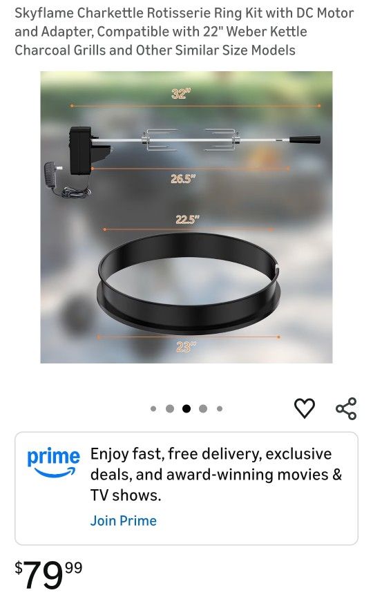 Round Rotisserie Grill Ring