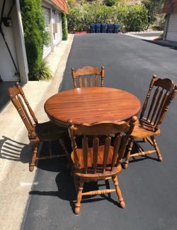Wooden dining table