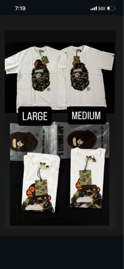 A Bathing Ape BAPE Milo Camo Graphic Tee $40 each