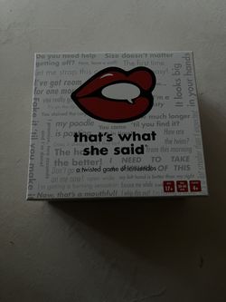 that’s what she said Card Game