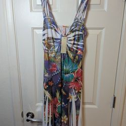 J Mode USA Women's Floral Dress Multi-Color Size XL NWT Style d221 Cut may721