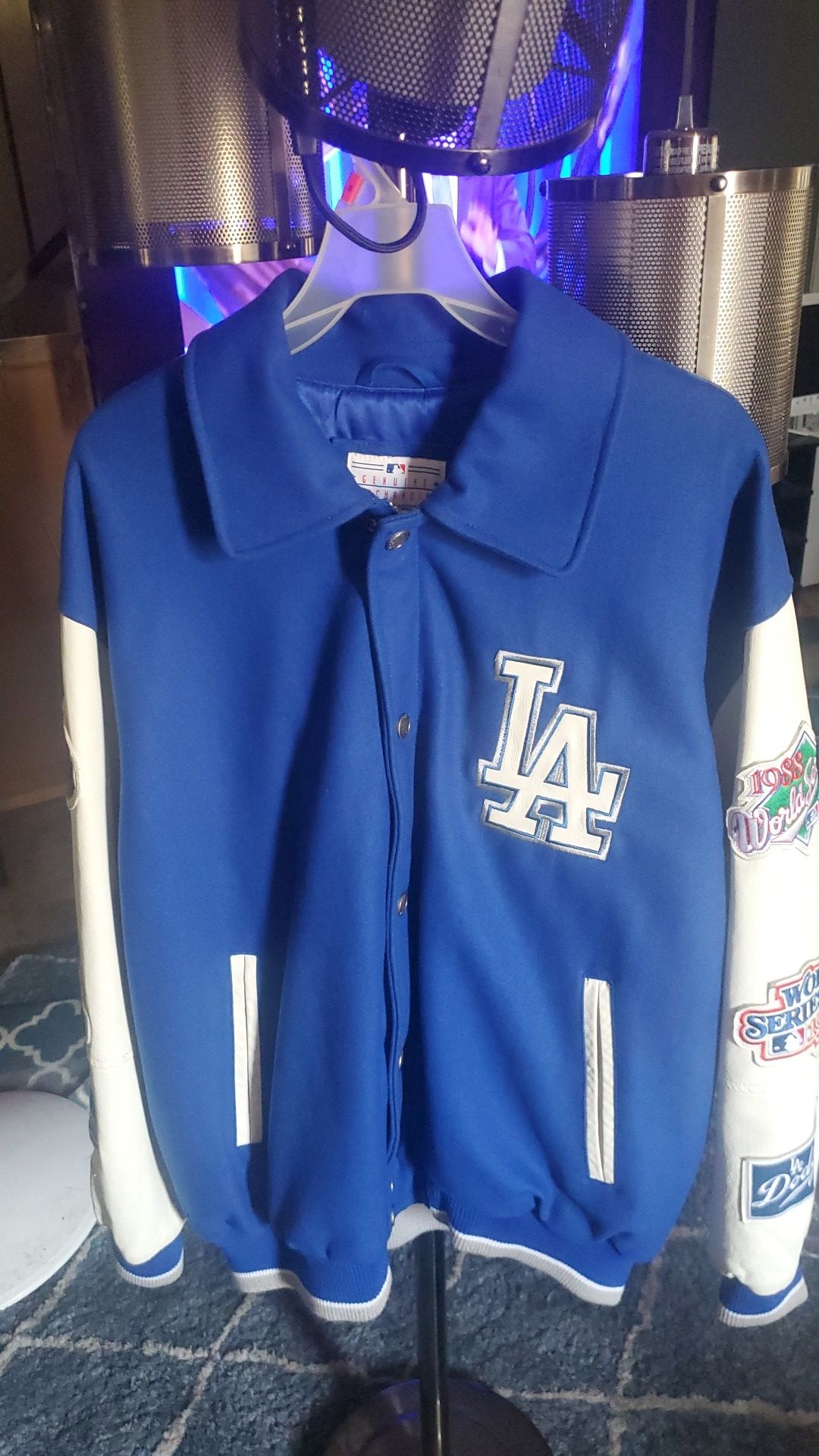 G-3 Carl Banks LA Dodgers Limited Edition leather jacket XL