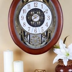 Rhythm Magnificent 4MH884WD06 Musical Motion Wall Clocks 30 Songs (BRAND NEW)