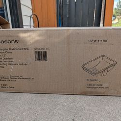 New In Box Rectangular sink
