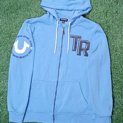 baby Blue True Religion Zip Up