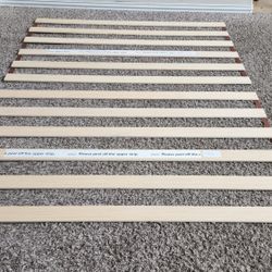Queen Size Horizontal Wood Bed Slats Replacement. 58"W x 71"L x 0.5"H