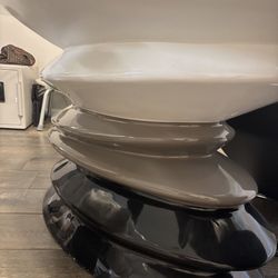 Oval Glass Dinning Room Table 