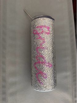 Bride rhinestone tumbler