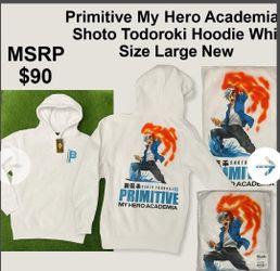 Primitive My Hero Academia Hoodie (Large)