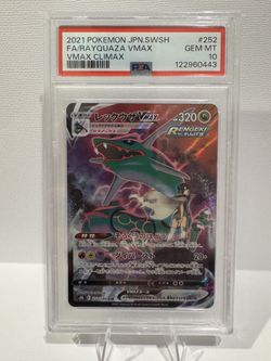 Pokemon PSA 10 Rayquaza VMAX #252 VMAX Climax Character Rare Japanese
