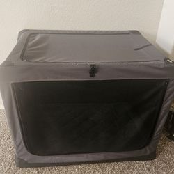42" large collapsible dog crate