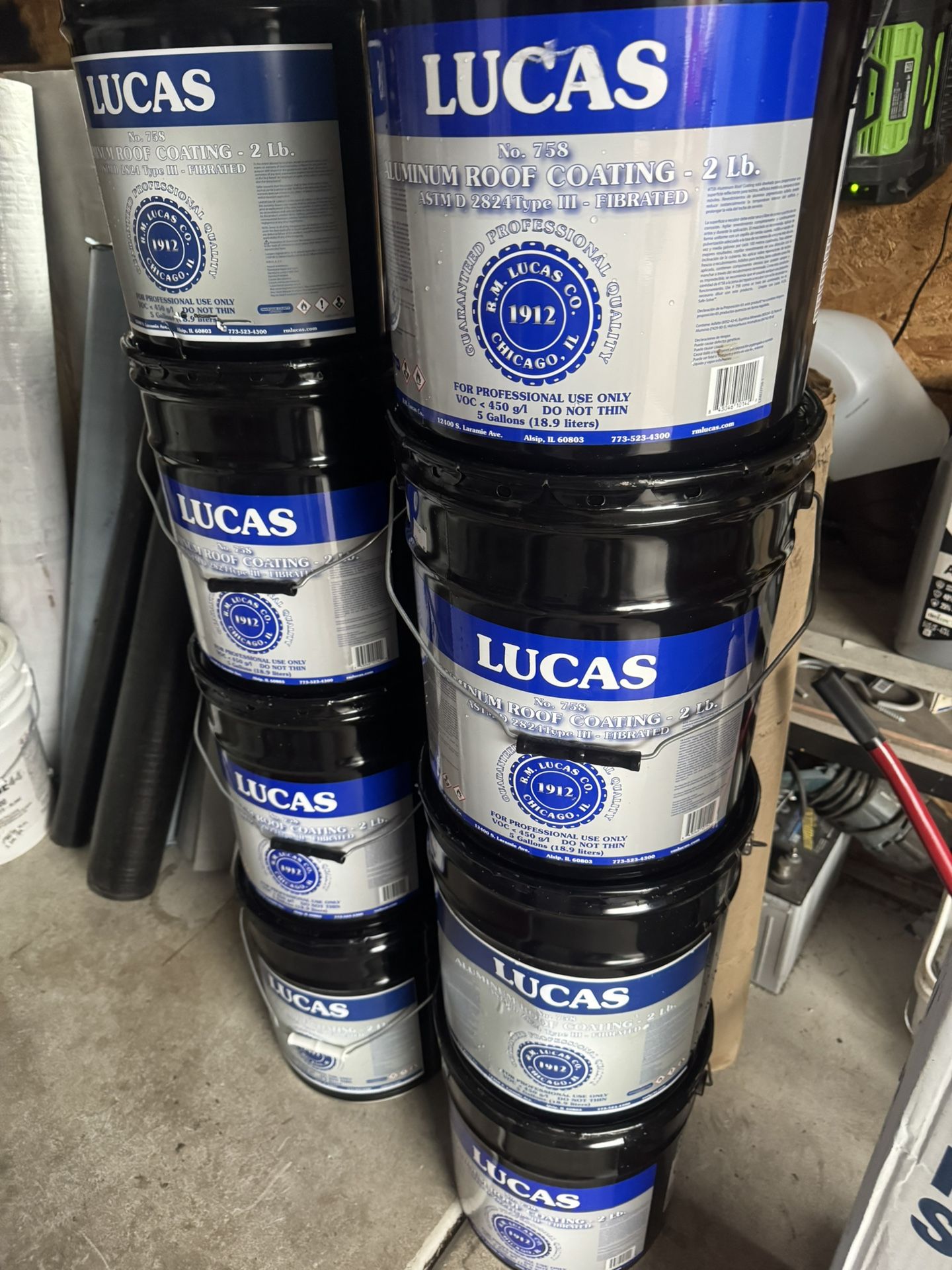 Lucas aluminum roof coating 5 gallons