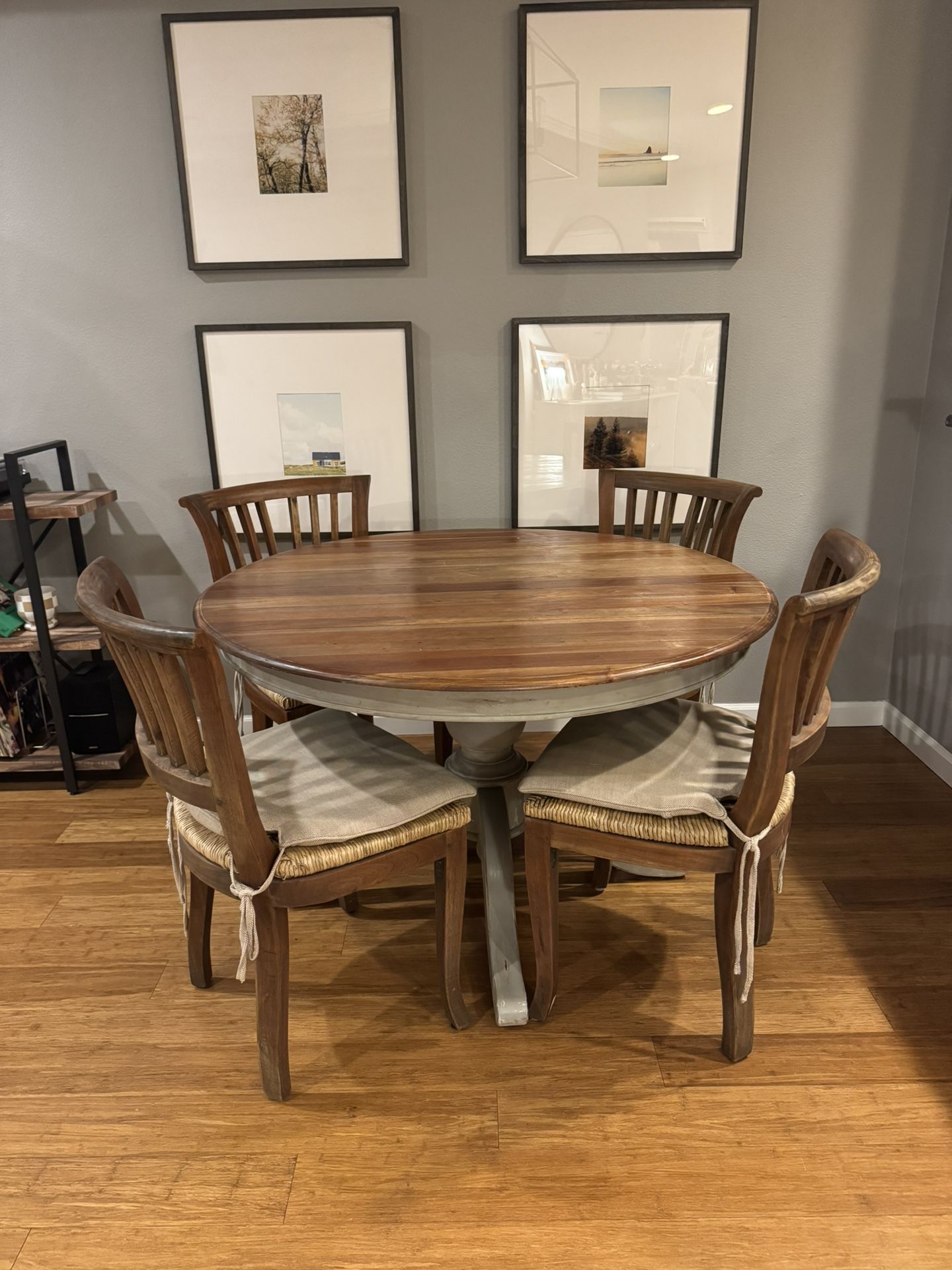Dining Table + 4 Chairs – Solid Wood