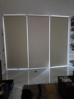 LARGE Blackout Roller Shades 6 Ps Available  Off-white 