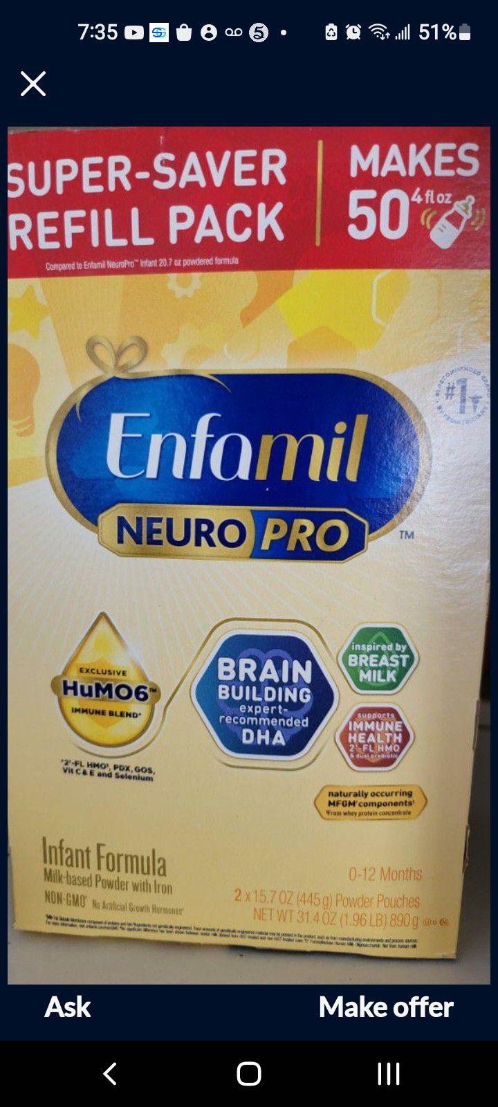 Formula ($75 For Both)