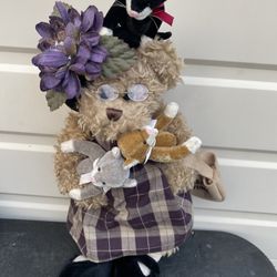 Bearington Bear IMA SPINSTER Cat Lady  Limited Edition Retired #1378 EUC