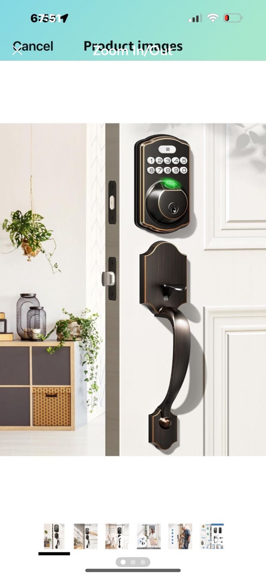 Veise Fingerprint Door Lock Set