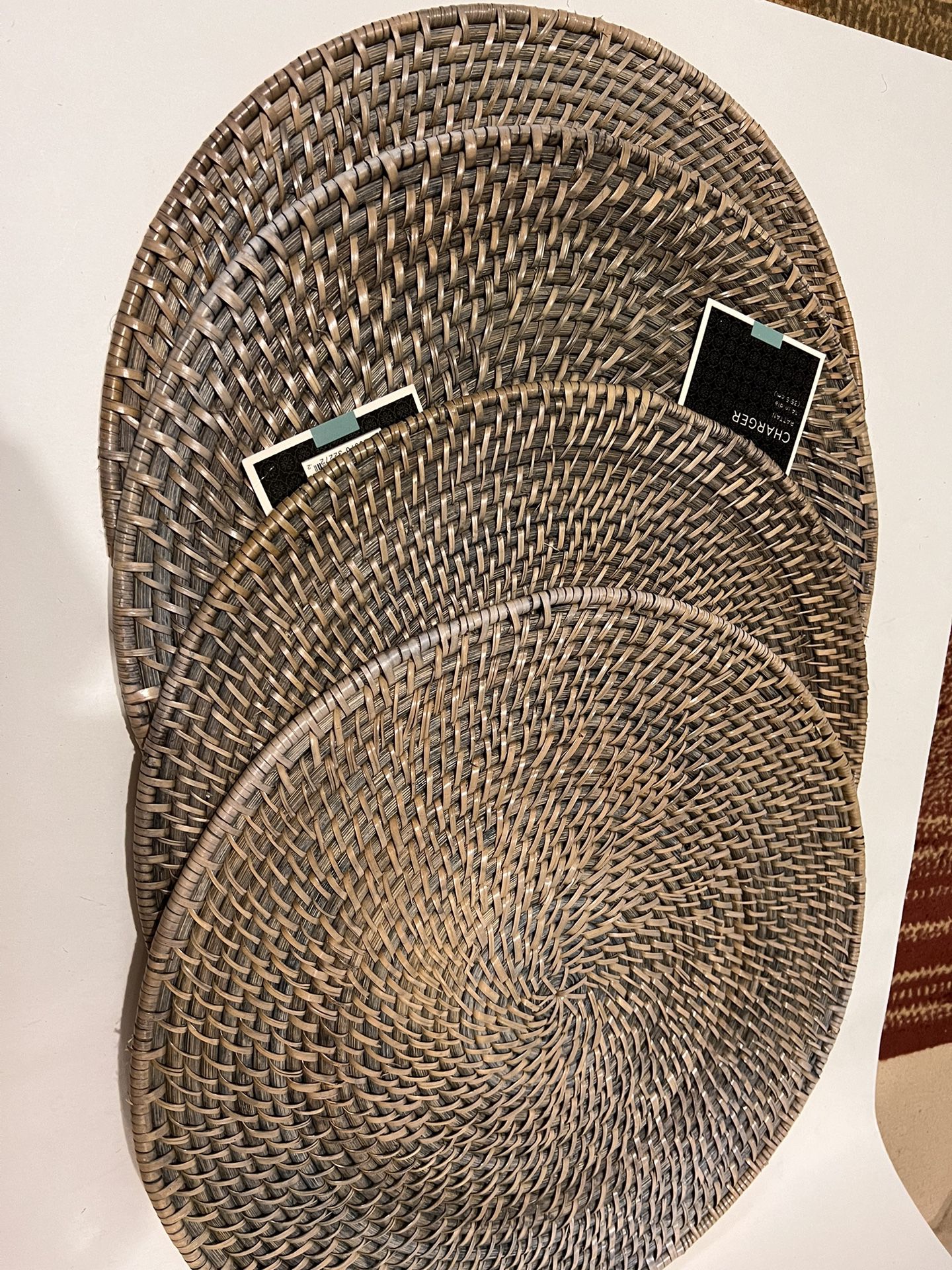Charger Rattan Placemats Set Of 4 