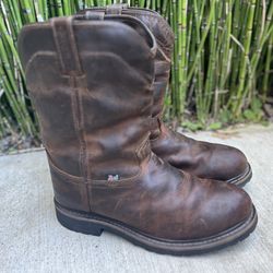 Justin Men's Waterproof Thinsulate Work Boots, Sz 9.5EE…Located west roseville..