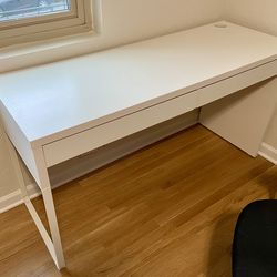 White IKEA Desk
