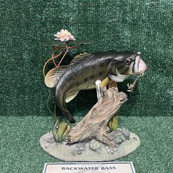 Backwater Bass By George Kruth Fresh Water Tropics. The Danbury Mint Collection. 