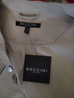 Women's baccini leather jacket