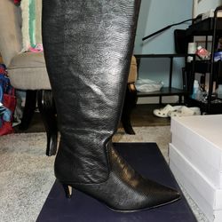 Black High Heel Boots 