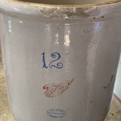 12 Gallon, Redwing Crock 1915