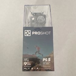 PROSHOT PS 5 4K Ultra HD Action Camera Water-Resistant Wi-Fi HDMI 2" LCD Black
