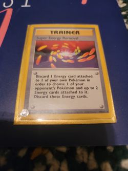 Pokemon Super Energy Removal 79/102 Shadowless Vintage Rare Base Set 1999