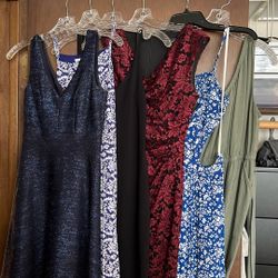 Assortment Of Dresses And Jumpsuits