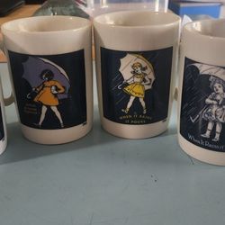 Coffee Cups , Morten Salt Logo. Made In Japan.very Old But Excellent Condition,  Only Had As Display