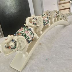 Y uehuam Wealth Lucky Elephant Figurine Statue Bridge Collections 